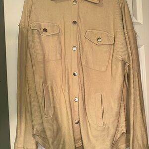 Altar’d State Tan Baylor Shacket